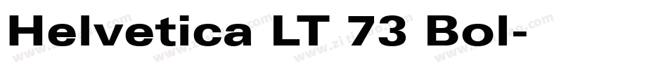 Helvetica LT 73 Bol字体转换